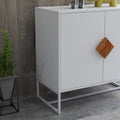CUSchoice Solid Wood Square Handle 2-Door Sideboard