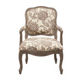 Madison Park Charlotte Camel Back Chair with Exposed Wood Frame