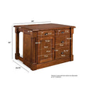 Rustic Cherry Kitchen Island by Homestyles Aspen