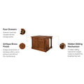 Rustic Cherry Kitchen Island by Homestyles Aspen
