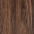 Sadia Contemporary Walnut Brown Wood and Black Metal 1-Drawer Side Table