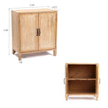 Farmhouse Style 2-Door Storage Cabinet with Shelves – Perfect for Living Room, Kitchen, or Entryway