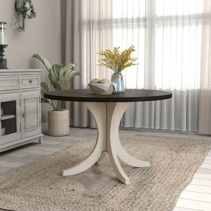 Joyfair Farmhouse 47-Inch White Wood Dining Table by Furniture of America