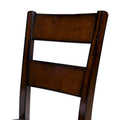 Set of 2 Paur Farmhouse Brown Wooden Dining Chairs by Furniture of America