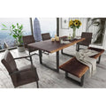 Modrest Taylor Contemporary Live Edge Wooden Dining Table