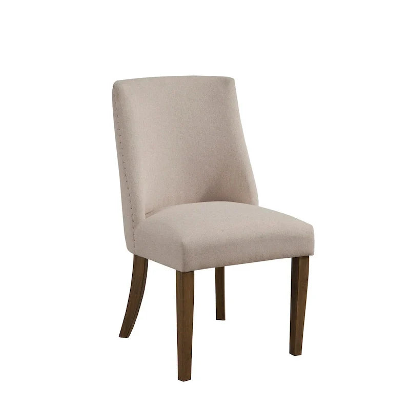 Alpine Furniture Kensington Pair of Upholstered Parson Chairs