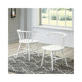 Signature Design by Ashley Grannen White Solid Wood Dining Chair Set (2 Chairs) - Dimensions: 22W x 21D x 30H