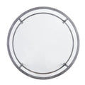 Glenn Distressed Silver Round Coffee Table with Glass Top and Shelf by SEI Furniture