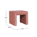 HomePop Contemporary Channel-Designed Ottoman