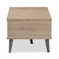 Baxton Studio Mid-Century Modern Brown Coffee Table