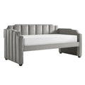 iNSPIRE Q Modern Chareau Glam Grey Velvet Daybed
