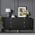 Mid-Century 6-Drawer Storage Dresser Chest Sideboard