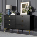 Mid-Century 6-Drawer Storage Dresser Chest Sideboard