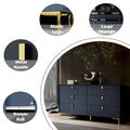 Mid-Century 6-Drawer Storage Dresser Chest Sideboard