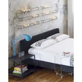C-Shaped 100% Acrylic Accent Table for Indoor/Outdoor Use