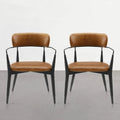 Set of 2 Mid-Century Solid Wood Accent Dining Chairs by Art Leon