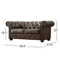 iNSPIRE Q Artisan Knightsbridge Tufted Chesterfield Loveseat