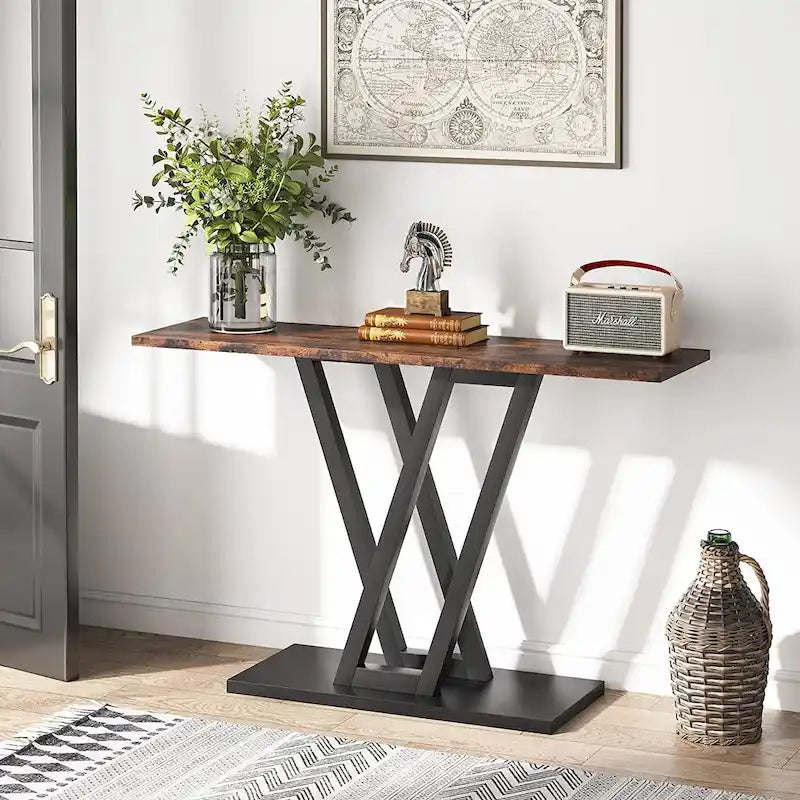 43-Inch Narrow Console Table for Entryway and Living Room