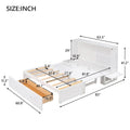 Nestfair White Queen-Sized Murphy Bed with Drawer and Shelves - Mobile Design