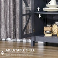HOMCOM Kitchen Sideboard Buffet Cabinet with Adjustable Shelves for Versatile Storage