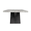 Modern Dining Table with Concrete Top and X Shape Base