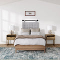 Nathan James Luke Wooden End Table with Storage Drawer and Open Cubby