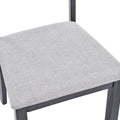 Set of 4 Slat Back Wooden Dining Chairs