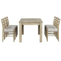 Nestfair 7-Piece Wooden Dining Set: Table with 6 Chairs and 2 Storage Drawers