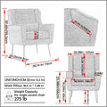 Cozy Mid-Century Reading Chair Upholstered in Chenille Fabric