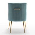 SEYNAR Set of 6 Modern Glam Boucle Velvet Dining or Vanity Chairs with Rear Handle