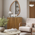 Jasper Contemporary Sideboard - Kitchen Storage Cabinet with Elegant Fluted Doors