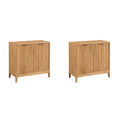 Jasper Contemporary Sideboard - Kitchen Storage Cabinet with Elegant Fluted Doors