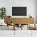Jasper Contemporary Sideboard - Kitchen Storage Cabinet with Elegant Fluted Doors