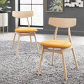 Set of 2 Cadiz Dining Chairs in Solid Beechwood by Simple Living