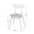 Set of 2 Cadiz Dining Chairs in Solid Beechwood by Simple Living