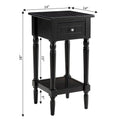 Khloe French Country Accent Table with Shelf and Drawer by Convenience Concepts