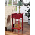 Khloe French Country Accent Table with Shelf and Drawer by Convenience Concepts