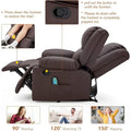 AECOJOY Dual Reclining Loveseat with Heat and Massage Features
