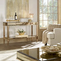 iNSPIRE Q Bold Camille Mirrored Console Table TV Stand with Drawer