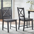 Set of 2 Solid Wood Crossback Dining Chairs by Simple Living
