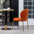 Roundhill Furniture Amoa Modern Velvet Upholstered Dining Chair