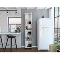 Elegant Tall Black Pantry Cabinet