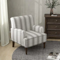 Contemporary Striped Armchairs