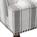 Contemporary Striped Armchairs