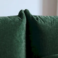 U-Shaped Chenille Fabric Sectional Sofa for 4 with 2 Matching Ottomans
