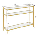 Royal Crest 3-Tier Glass Console Table by Convenience Concepts