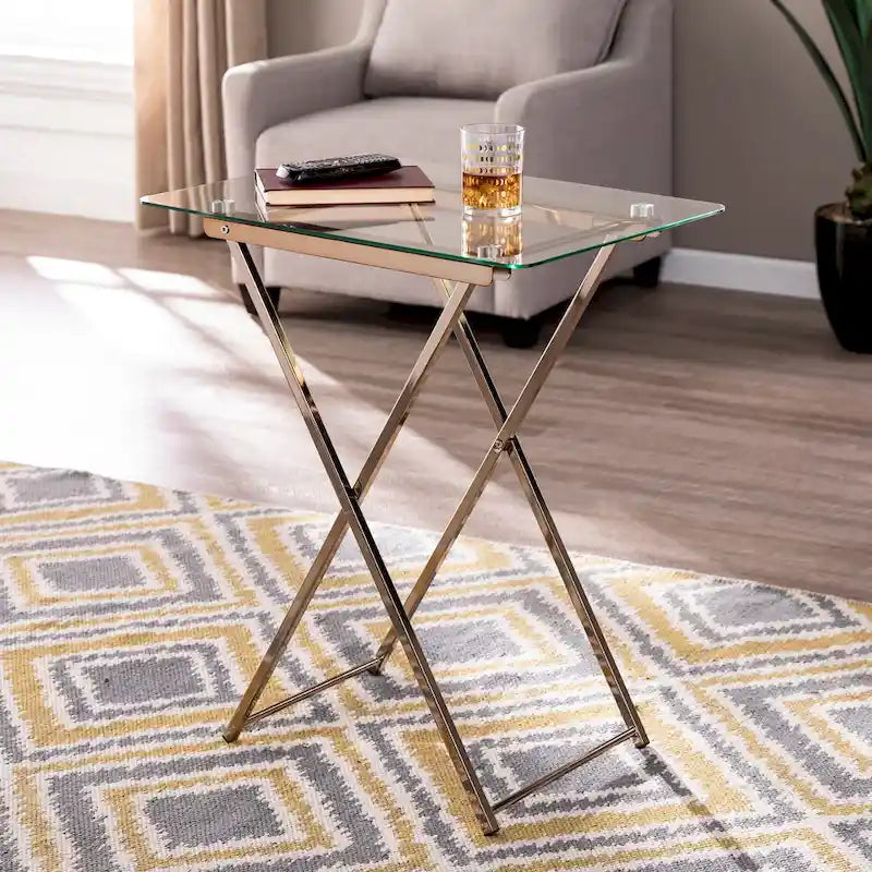 SEI Furniture Hinding Collapsible Tray Table