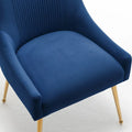 SEYNAR Set of 4 Modern Glam Boucle Velvet Dining or Vanity Chairs with Rear Handle