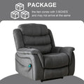 Power Lift Recliner Chair for Seniors - Lay Flat Design with Massage and Heat Features