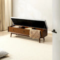 Dolly Mid-Century Tufted Storage Bench with Unique 45-Degree Splicing Design by HULALA HOME